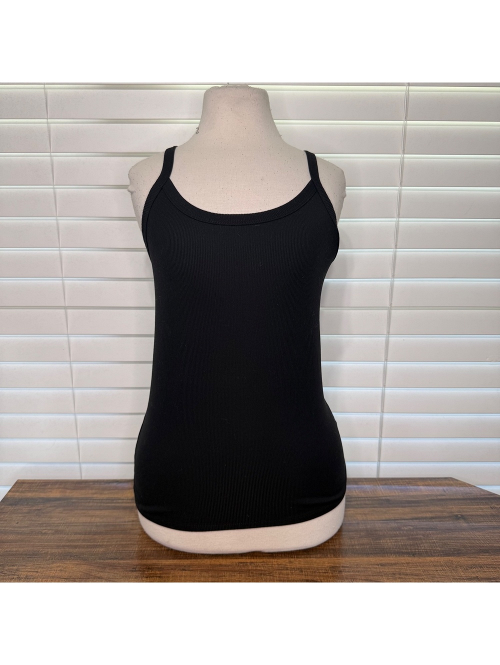 No Boundaries Black Ribbed Tank Top Size L (11-13)